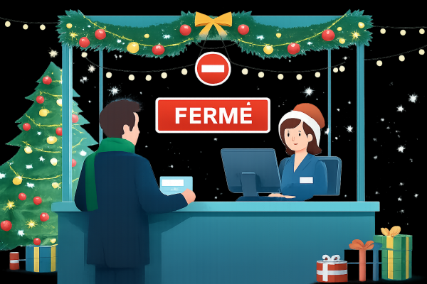 Bureau d’accueil – Horaires pendant les fêtes